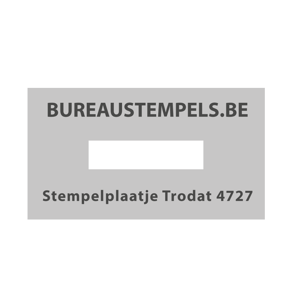 Stempelplaatje Trodat Printy 4727