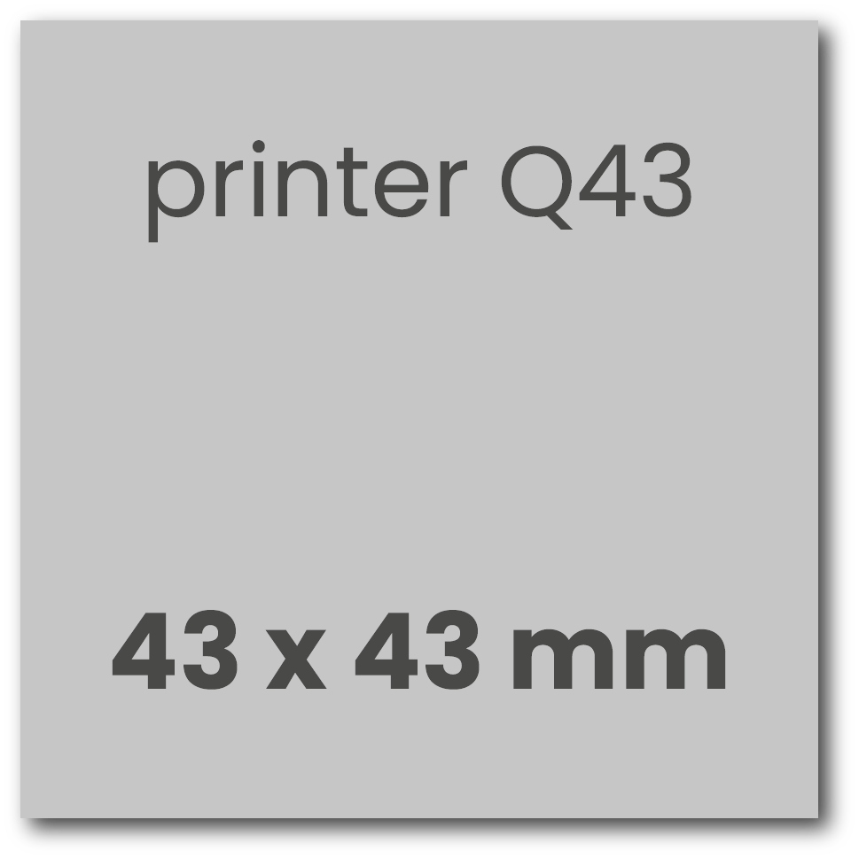 Stempelplaatje voor de Colop Printer Q43 | Bureaustempels.be