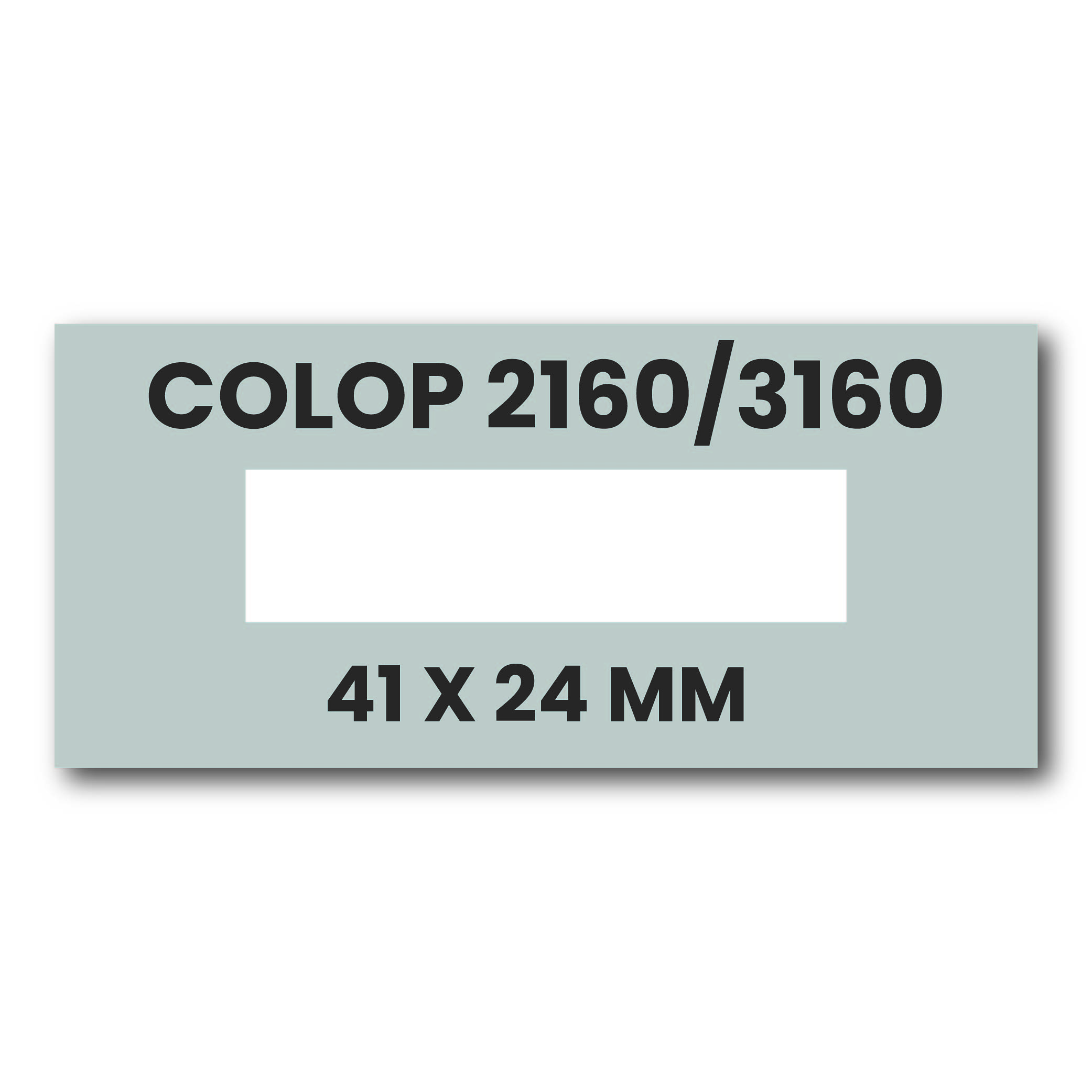 Tekstplaatjes stempel Colop Classic 2160 en Expert 3160