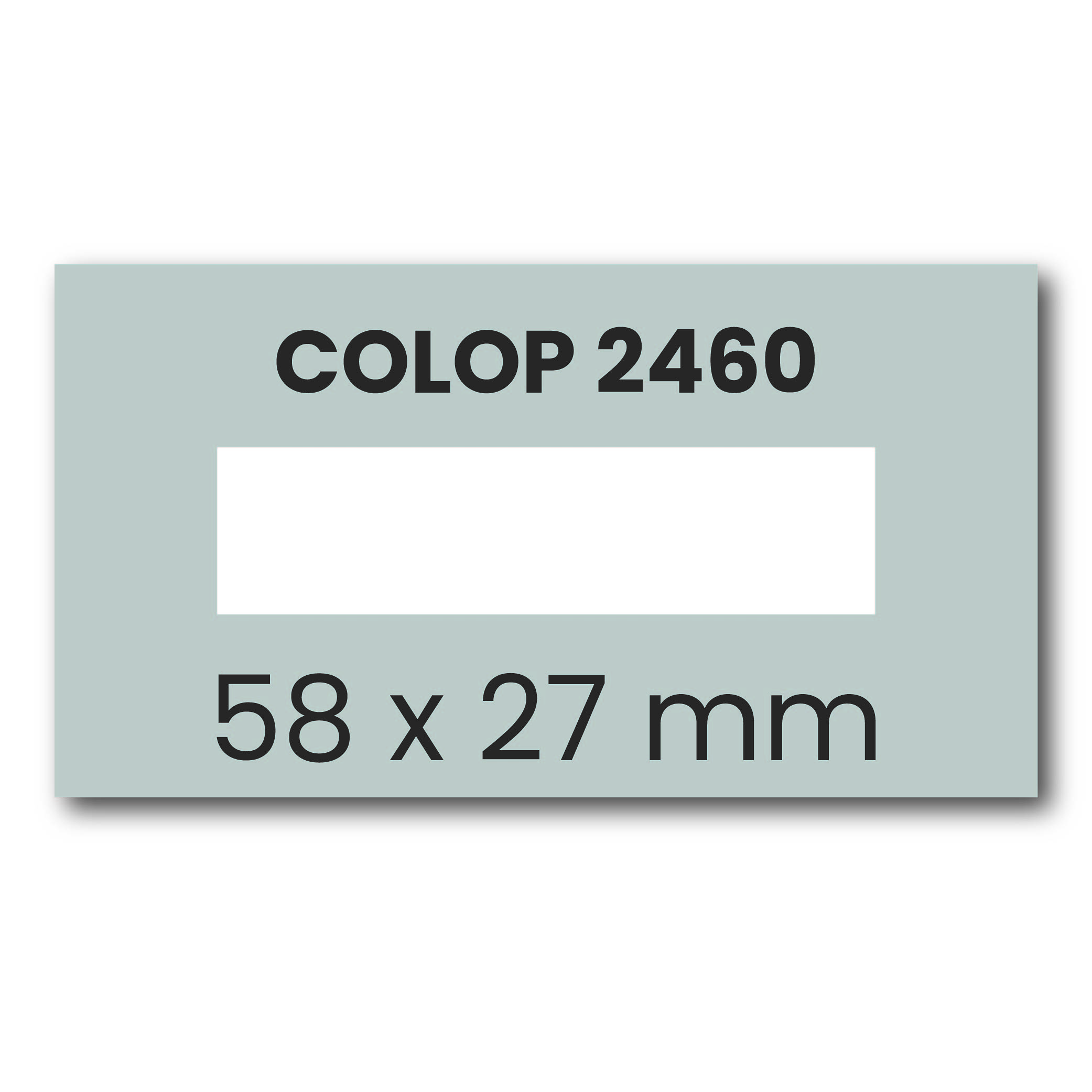 Stempelplaatje Colop Classic 2460